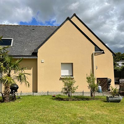 Façade de maison après ravalement